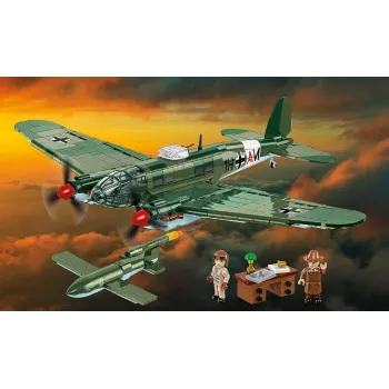 COBI Heinkel HE 111 H-22 su V1 skraidančiąja bomba konstruktoriaus rinkinys, 927 dalys