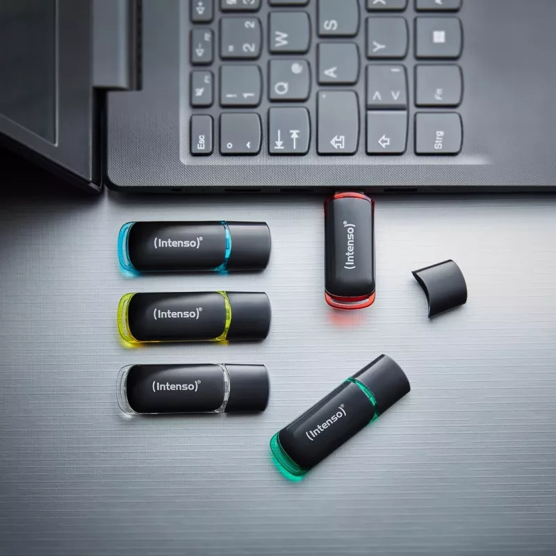 Intenso Business Line 64GB USB 2.0 Flash Drive 5-Pack (Assorted Colors)