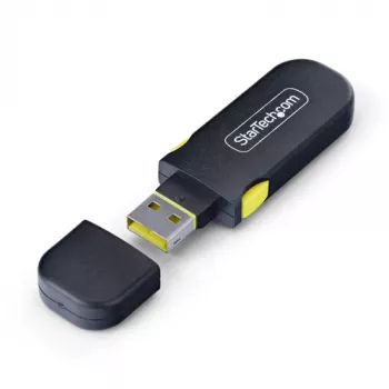 StarTech USB-A Port Blocker Key Latching USB-A Dust Cover Plugs (10 Pack, Black)