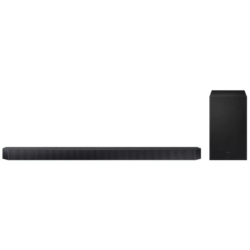 Samsung HW-Q600H 3.1.2 kanalų garso juosta su belaidžiu žemų dažnių garsiakalbiu, Dolby Atmos, DTS:X, Bluetooth, juoda