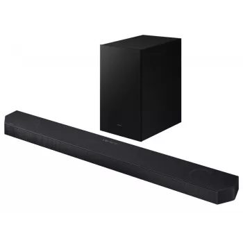 Samsung HW-Q600H 3.1.2 kanalų garso juosta su belaidžiu žemų dažnių garsiakalbiu, Dolby Atmos, DTS:X, Bluetooth, juoda