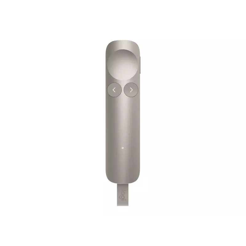 Logitech Spotlight 2 belaidis pristatymų pultelis - smėlio spalvos