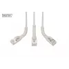 DIGITUS CAT 6A F-FTP Angled Patch Cable, Copper, 1,5 m, Grey, 10 Pieces