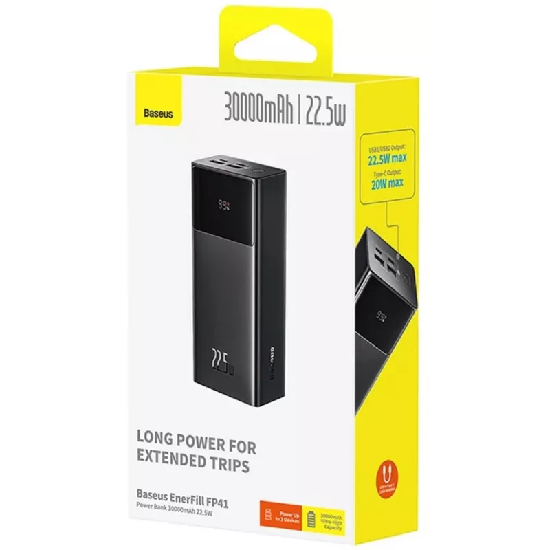 Baseus EnerFill FP41 30000 mAh 22,5W Power Bank Black