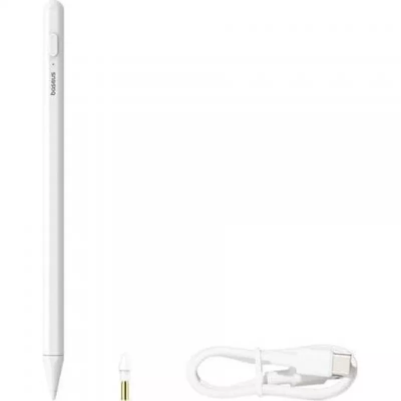 „Baseus Smooth Writing 2 Stylus Lite“ su LED indikatoriumi (balta spalva)