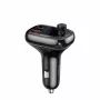 Baseus S-13 Bluetooth FM Transmitter Car Charger with QC 3.0/4.0 PD, Hands-Free Calling, LED Display, Black