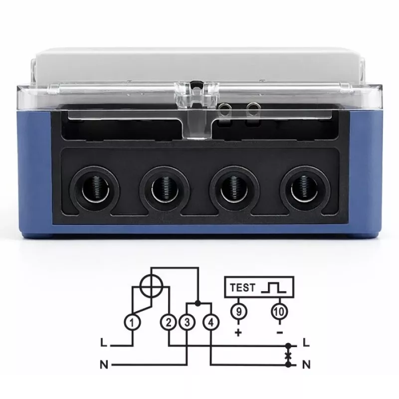 Qoltec vienfazis elektroninis elektros energijos skaitiklis 230V 5(60)A LCD