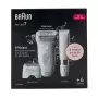 Braun Silk-épil 7 7-441 Epiliatorius - sidabrinis/baltas - 40 pincetų - MicroGrip - 0,5 mm - įkraunamas - integruota baterija