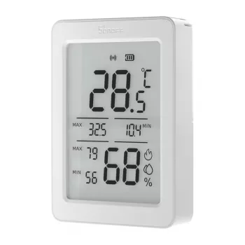 SONOFF AirGuard TH SNZB-02DR2 ZigBee temperatūros ir drėgmės jutiklis su LCD ekranu
