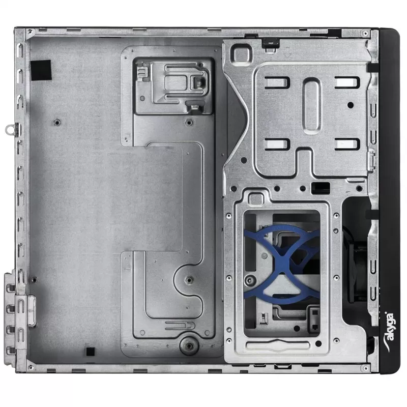 Akyga AK-502-02BK SFF kompiuterio korpusas, Micro ATX / Mini ITX, 2x USB 3.0, be maitinimo bloko, juodas