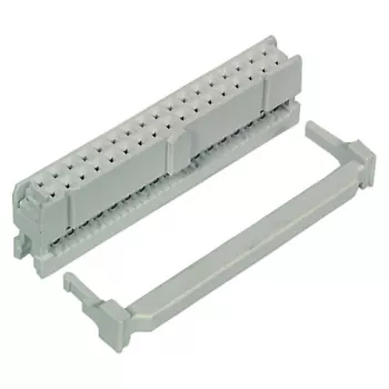 EFB-Elektronik 50 kontakčių šukinis jungiklis, pilkas, 2,54 mm žingsnis, vyriškas, 2x25, montavimas per skylę, litavimas