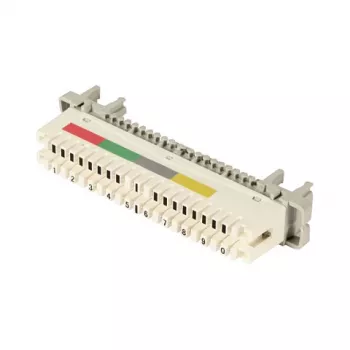 EFB-Elektronik LSA atjungimo juostelė 2/10 iki 10DA montavimui ant apvalaus strypo, be spalvinio kodo (46005.2)