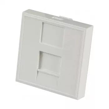 EFB Elektronik ET-25026 Centrinė plokštelė 22,5x45 mm 1 keystone lizdui, tiesi išvestis, gryna balta (RAL 9010)