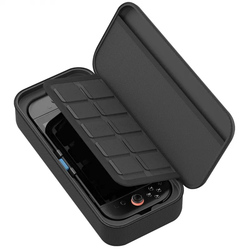 Venom Įkrovimo Dėklas, skirta Nintendo Switch 2 – Kietas Nešiojimo Dėklas su 10 000 mAh Power Bank, Juoda