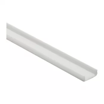 Synergy 21 LED U-Profile Aluminum Silver Anodized 1m su PMMA Opal Difuzoriumi LED juostoms iki 12 mm