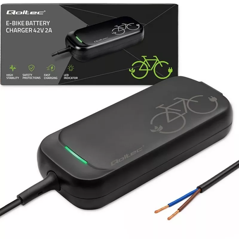 Qoltec E-Bike Charger 36V 42V 2A be kištuko