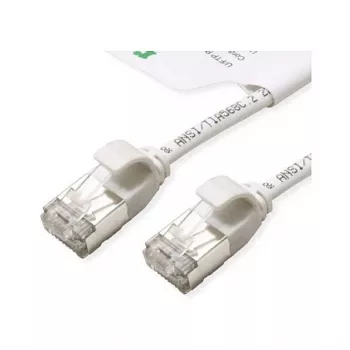 ROLINE GREEN U/FTP Patch Cable Cat.6A (Class EA), LSOH, Slim, White, 1.5 m