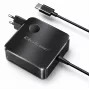 Qoltec 100W GaN USB-C PD Charger 5-20V 3-5A Black
