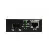 ALLNET PoE Media Converter 10/100/1000Base-T į 1000Base-SX/LX SFP Mini-GBIC, Single/Multi-Mode, 15,4W/30W PoE, ALL-MC202P-SFP1-PoE