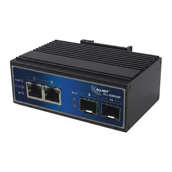 ALLNET DIN-Rail adapteris, skirtas ALL-SGI8004 pramoniniam jungikliui (ALL-SGI8004_DIN-Holder1)