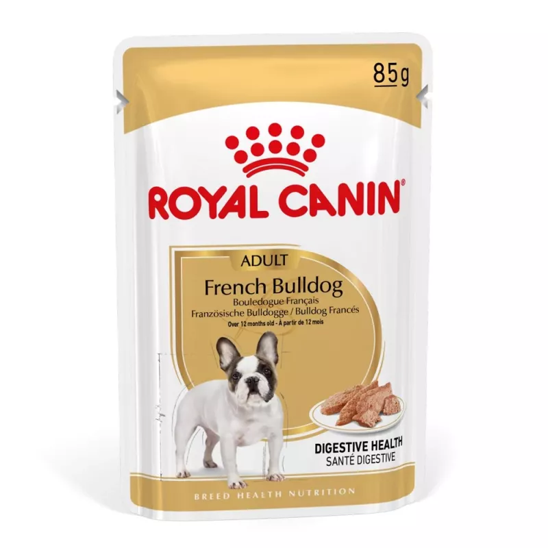 ROYAL CANIN French Bulldog Adult Digestive Health Loaf Box - šlapias šunų maistas - 12x85g