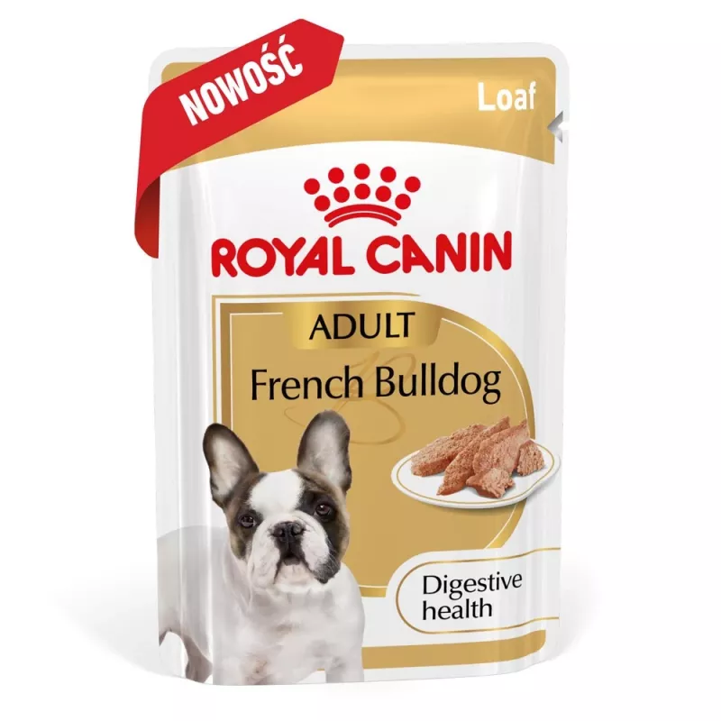ROYAL CANIN French Bulldog Adult Digestive Health Loaf Box - šlapias šunų maistas - 12x85g