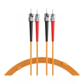 EFB Elektronik ECOFIBER Duplex ST-ST OM1 šviesolaidinis jungiamasis laidas, 3 m, LSZH, oranžinis, 3,0 mm
