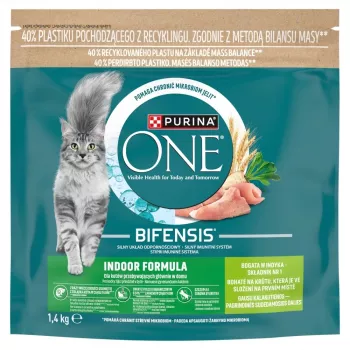 Purina ONE Indoor Formula katėms su kalakutiena 1,4 kg