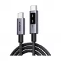 UGREEN Uno L509 100W USB-C į USB-C PD greitojo įkrovimo laidas su LED 2m juodas