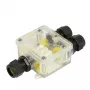 Synergy21 Outdoor Cable Connector IP68 Box 3 Ports Transparent