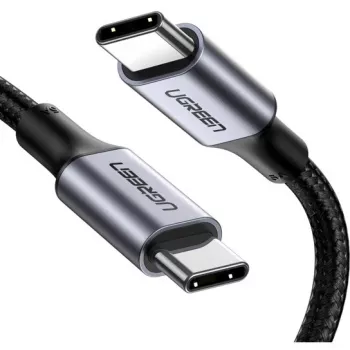 UGREEN USB-C į USB-C aliuminio korpuso pintas laidas 1m