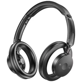 AWEI AT33 Bluetooth 6.0 belaidės ausinės (ant ausų) – juodos