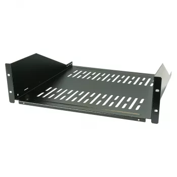 EFB-Elektronik 19 inch 3U fiksuota lentyna, gylis 450 mm, apkrova 36 kg, RAL9005 (Jet Black)