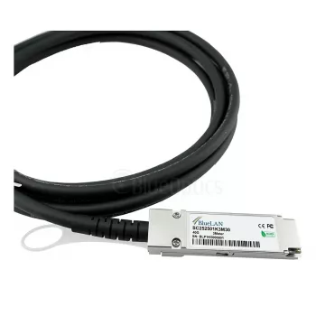 BlueOptics Networks 10312 suderinamas BlueLAN QSFP+ Direct Attach Copper kabelis, 40GBASE-CR4, 1 m, 30 AWG, pasyvus