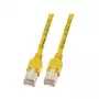 EFB-Elektronik RJ45 Patch Cable Cat.5e SF/UTP LSZH Draka UC300 TM11 Yellow 1,5m