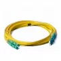 EFB Elektronik ECOFIBER Duplex šviesolaidinis komutacinis kabelis LC-SC/APC OS2 G652D, 5 m, LSZH 2 mm, geltonas (O0362.5)