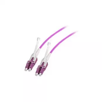 EFB Elektronik Duplex Jumper LC-LC OM4 0,5m su Push/Pull Tab, keičiama poliškumas