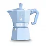Bialetti MOKA EXCLUSIVE 3-Cup Stovetop Espresso Maker Light Blue (9061)