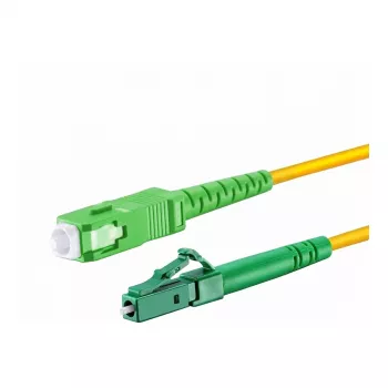 EFB-Elektronik Simplex Fiber Optic Patch Cable LC/APC to SC OS2 G.657.A2 1m 3,0mm Yellow 9/125µm