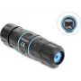 Delock RJ45 Female to RJ45 Female Cable Connector Cat.6A su M20 x 1,5 mm sriegiu, trumpo dizaino, IP68 atsparus dulkėms ir vandeniui (90658)