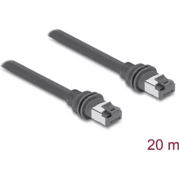 Delock RJ45 Patch Cable Cat.6, suderinamas su Starlink Gen3 – 20 m, pilka