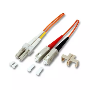 EFB-Elektronik Šviesolaidinis jungiamasis kabelis LC-SC OM2 1 m LSZH oranžinis