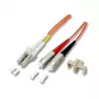 EFB-Elektronik Šviesolaidinis jungiamasis kabelis LC-SC OM2 1 m LSZH oranžinis