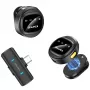 AWEI MK3 Duo belaidis segtuvinis mikrofonas juodas