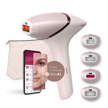 Philips Lumea IPL 9000 Series BRI976/00 Intense Pulsed Light (IPL) Hair Remover, Rose Gold & White