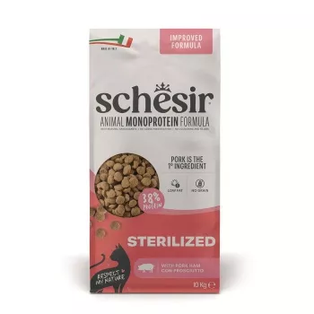SCHESIR Sterilized su Kumpiu Sausas Kačių Maistas 10kg