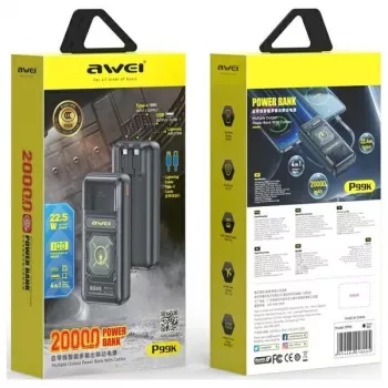 AWEI PowerBank P99K 20000mAh 22,5W Black
