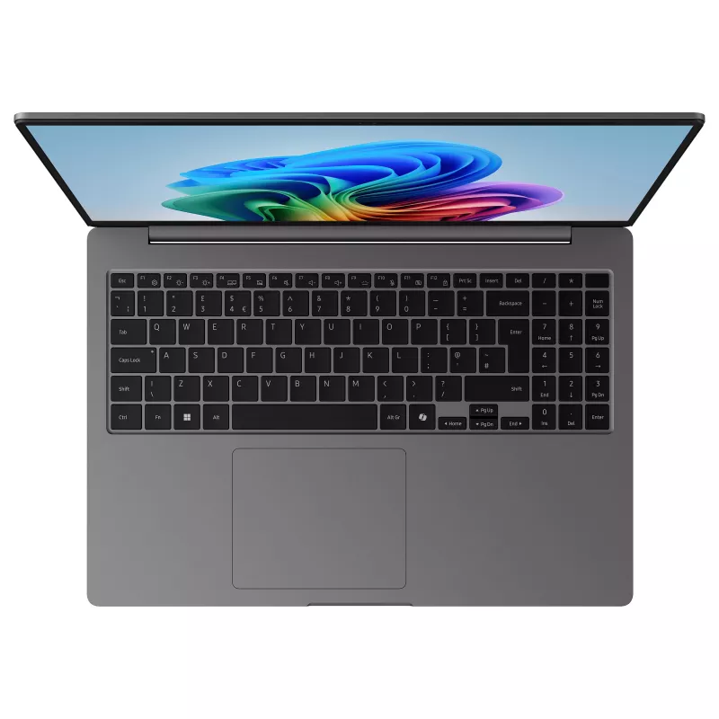 Samsung Galaxy Book6 Enterprise Edition NP744BJG-KA2DE verslo nešiojamas kompiuteris, Intel Core Ultra 5 325, 14 colių WUXGA, 16GB LPDDR5X, 512GB SSD, Windows 11 Pro, vokiška QWERTZ klaviatūra