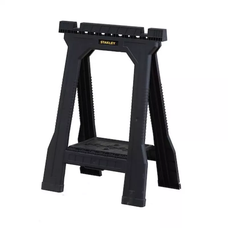 STANLEY Rack-horse Junior 2 pcs. Sawhorse Twin Pack, 360 kg Load Capacity, Foldable, Black/Yellow