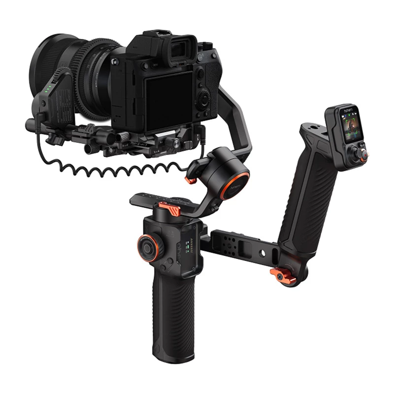 Hohem iSteady MT3 Pro gimbalo rinkinys – 3 ašių stabilizatorius su AI sekimu ir nuotoline peržiūra